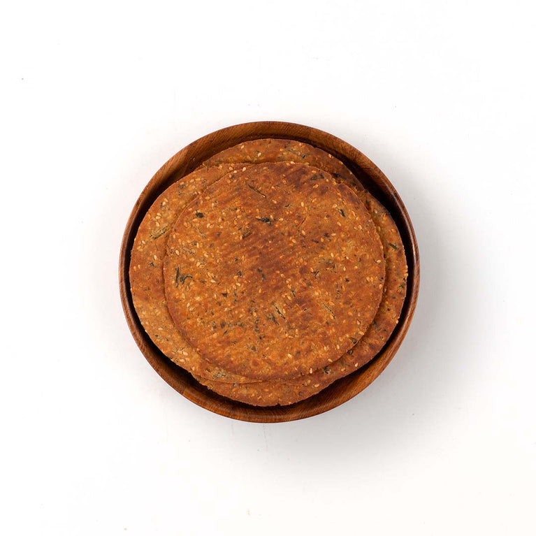 Sp. Handmade Oats Garlic Dhebra Khakhra