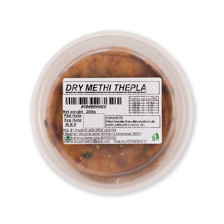 Dry Methi Thepla