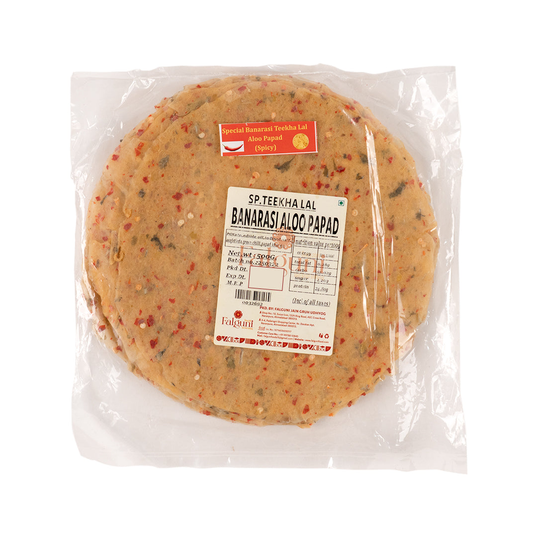 Sp. Teekha Lal Banarasi Aloo papad
